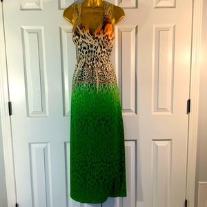 Safari Dress (Green, Tan, Peach, Orange, Black & Brown Colors)